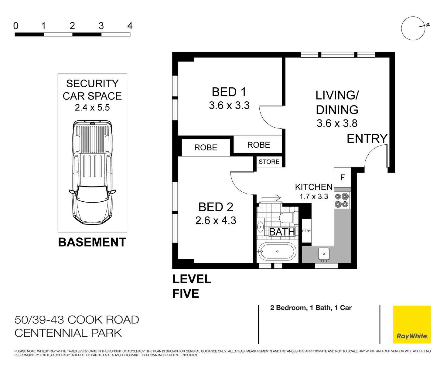 Floorplan of Homely apartment listing, 50/39-43 Cook Road, Centennial Park NSW 2021