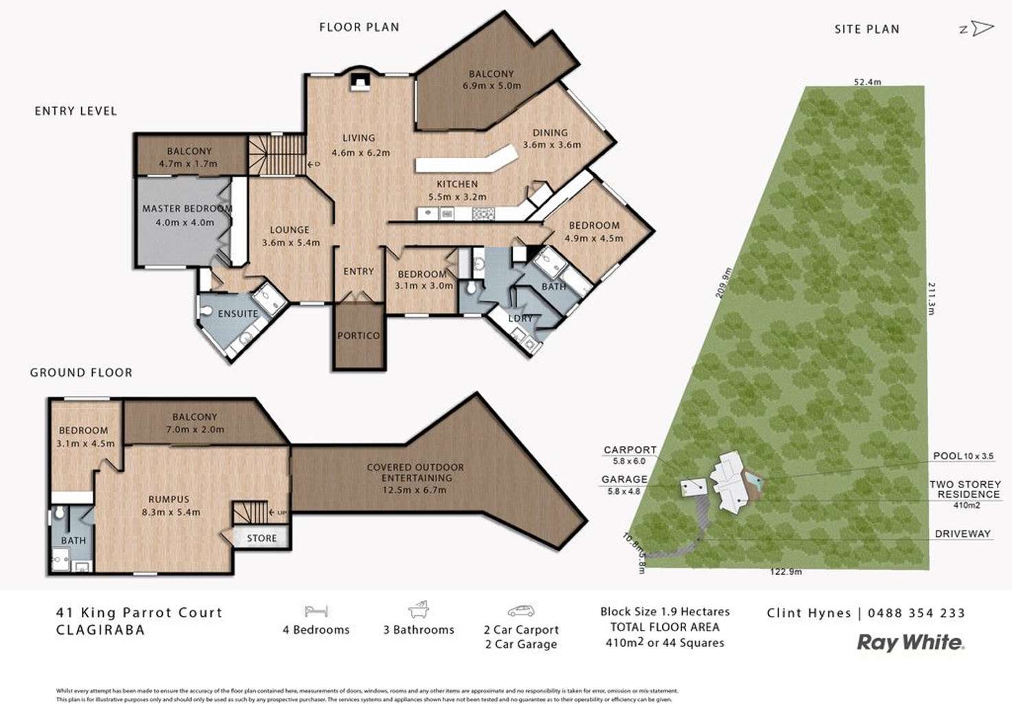 Floorplan of Homely house listing, 41 King Parrot Court, Clagiraba QLD 4211