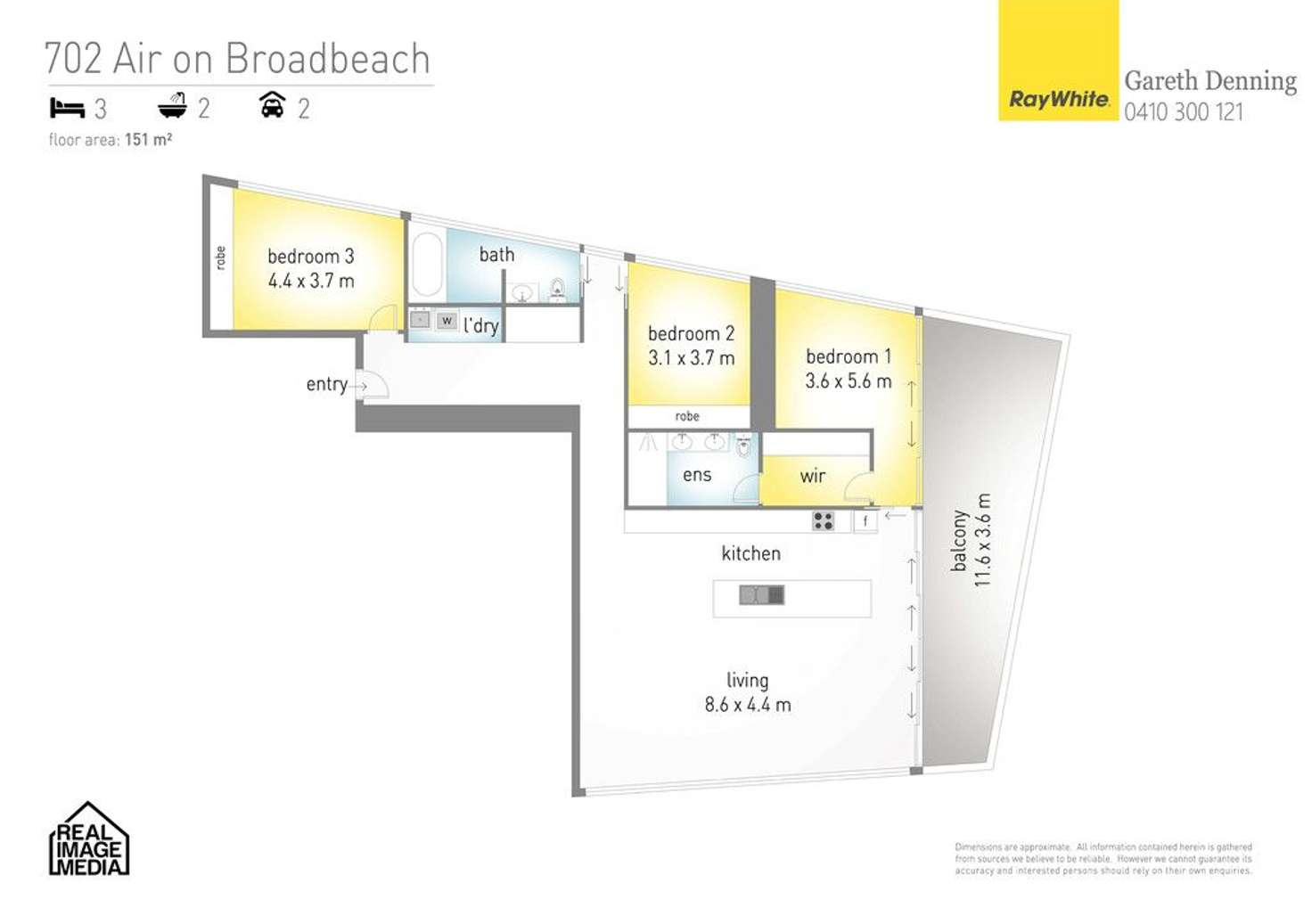 Floorplan of Homely apartment listing, 702/159 Old Burleigh Road 'Air On Broadbeach', Broadbeach QLD 4218