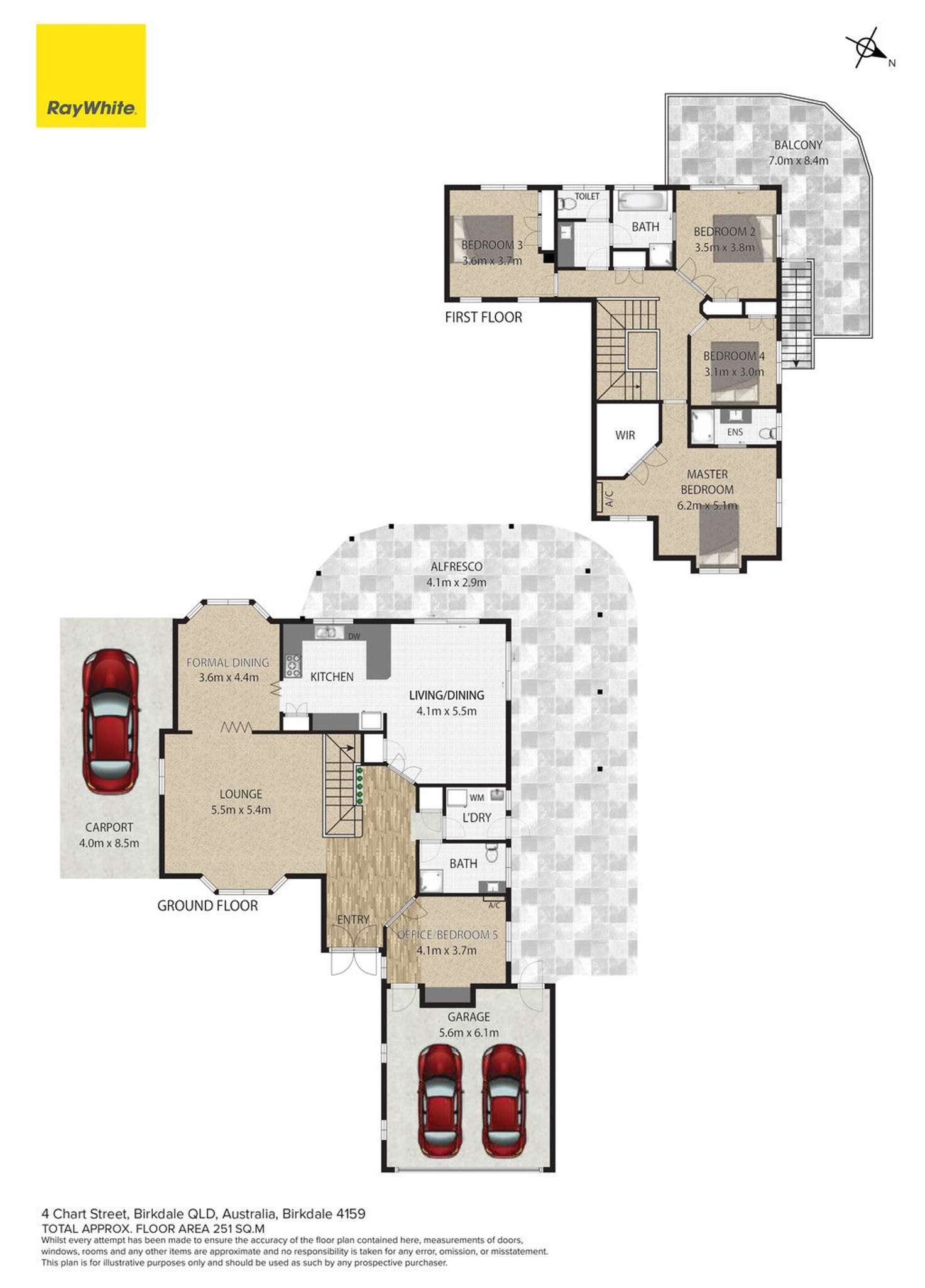 Floorplan of Homely house listing, 4 Chart Street, Birkdale QLD 4159