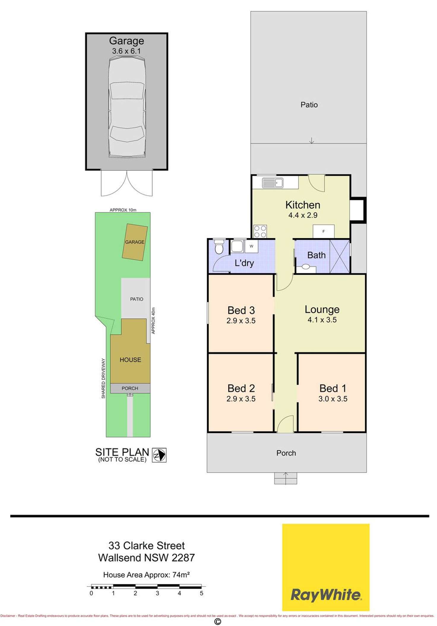 Floorplan of Homely house listing, 33 Clarke Street, Wallsend NSW 2287