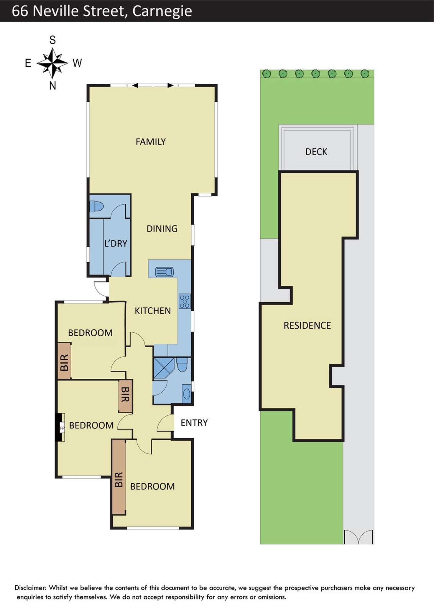 Floorplan of Homely house listing, 66 Neville Street, Carnegie VIC 3163