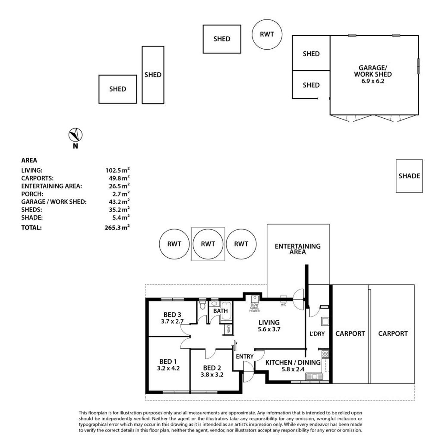 Floorplan of Homely house listing, 1778 Randell Road, Palmer SA 5237