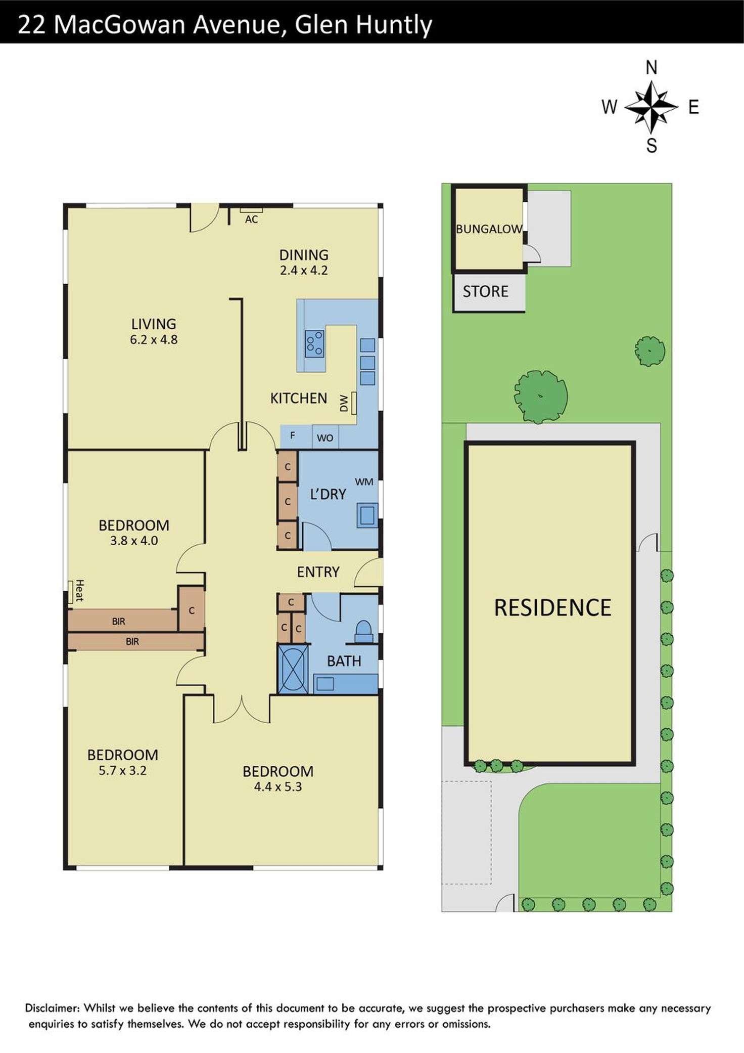 Floorplan of Homely house listing, 22 Macgowan Avenue, Glen Huntly VIC 3163