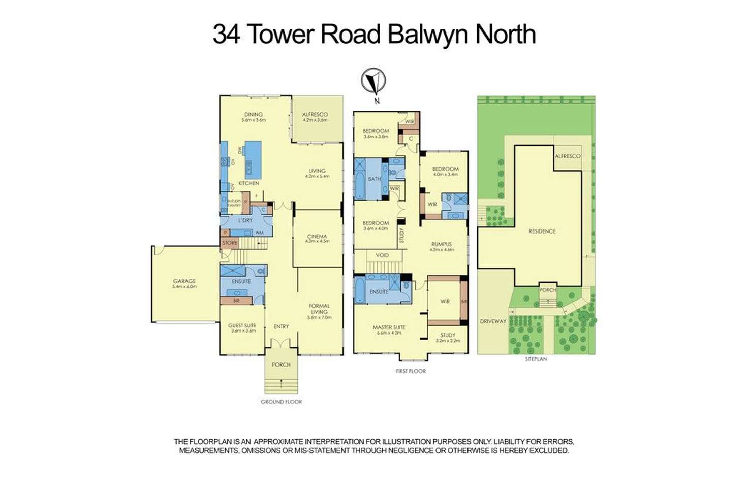 Floorplan of Homely house listing, 34 Tower Road, Balwyn North VIC 3104