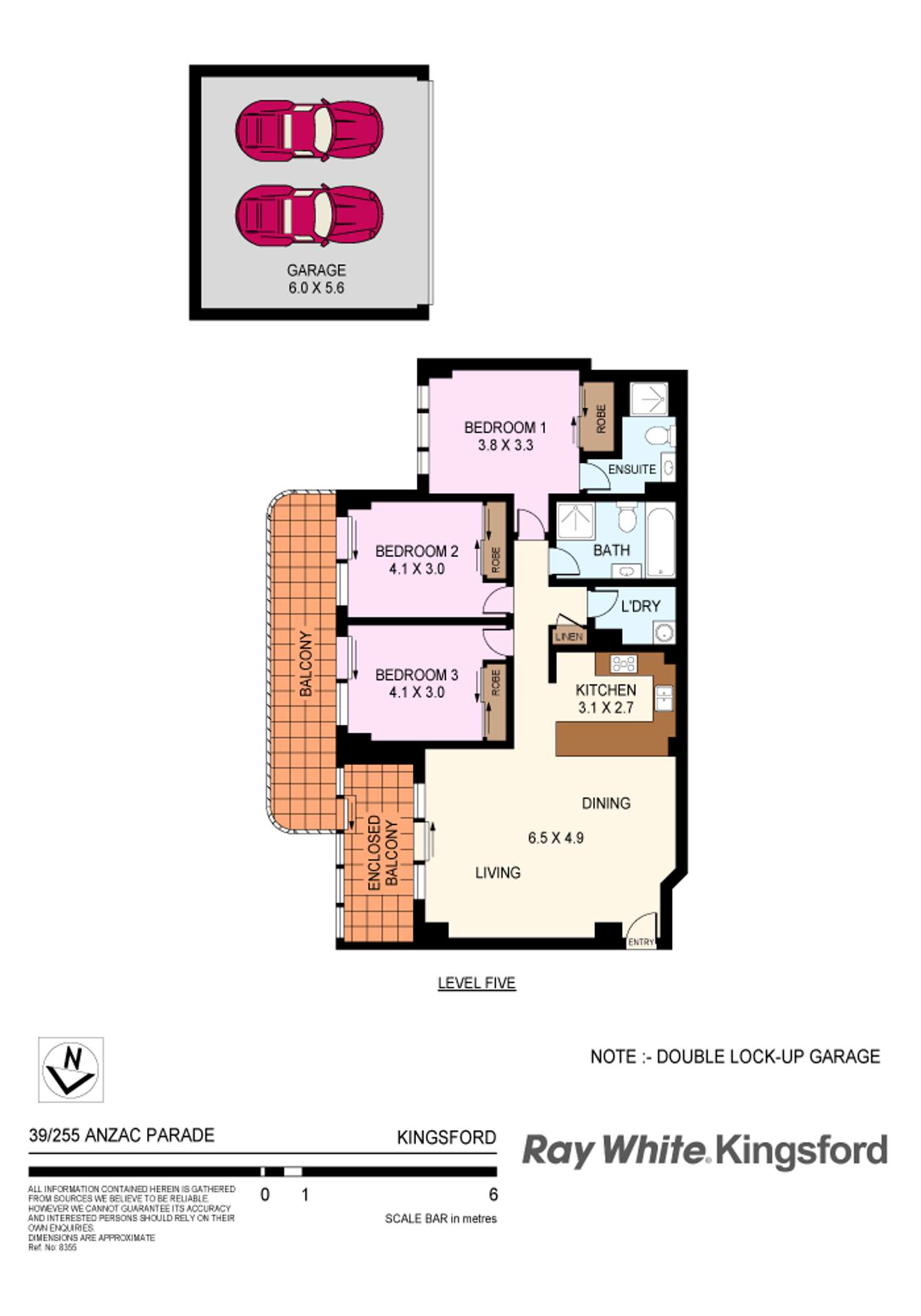 Floorplan of Homely apartment listing, 39/255 Anzac Parade, Kingsford NSW 2032