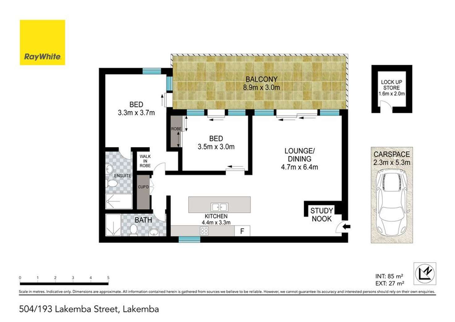 Floorplan of Homely apartment listing, 504/193 Lakemba Street, Lakemba NSW 2195