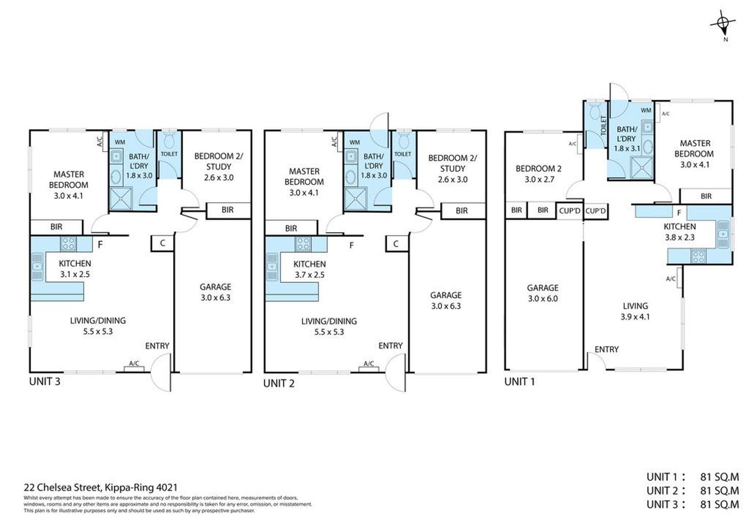 Floorplan of Homely blockOfUnits listing, 22 Chelsea Street, Kippa-ring QLD 4021