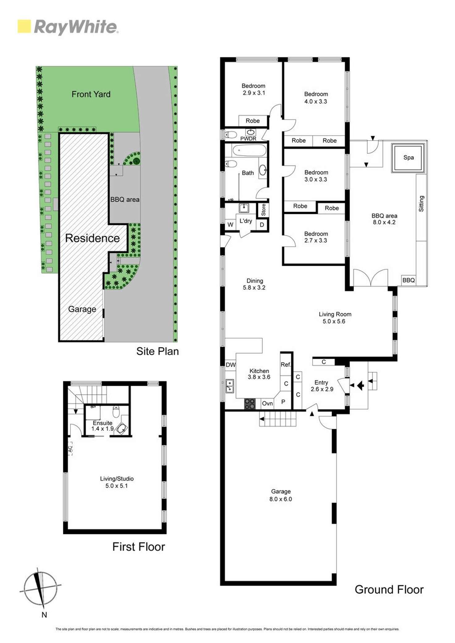 Floorplan of Homely townhouse listing, 1/5 Newton Street, Chadstone VIC 3148