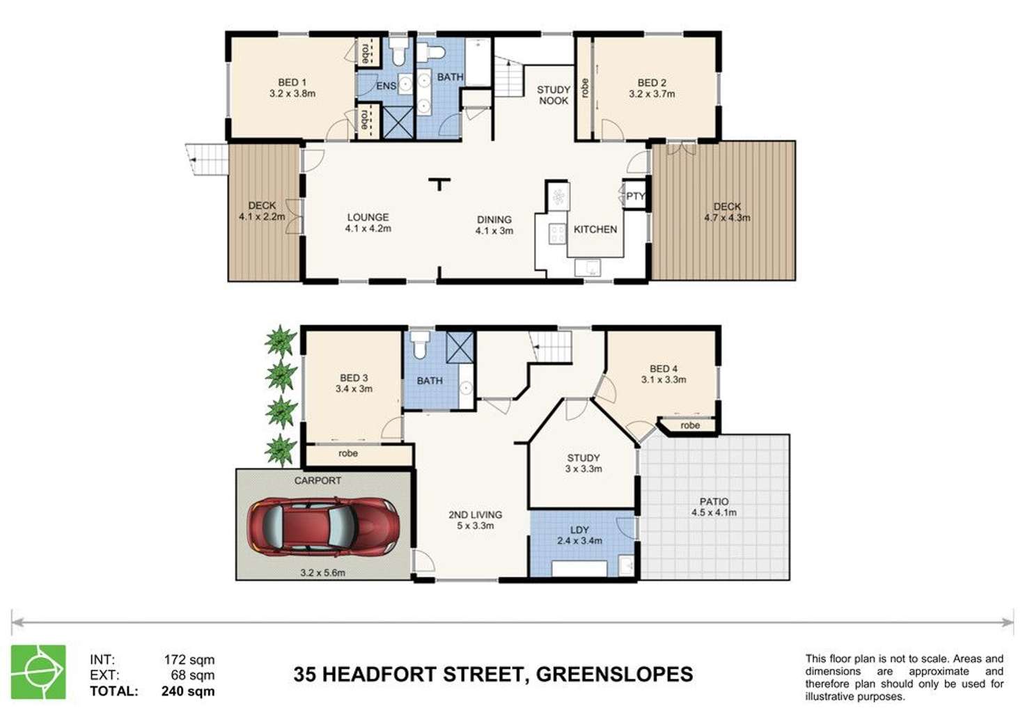 Floorplan of Homely house listing, 35 Headfort Street, Greenslopes QLD 4120
