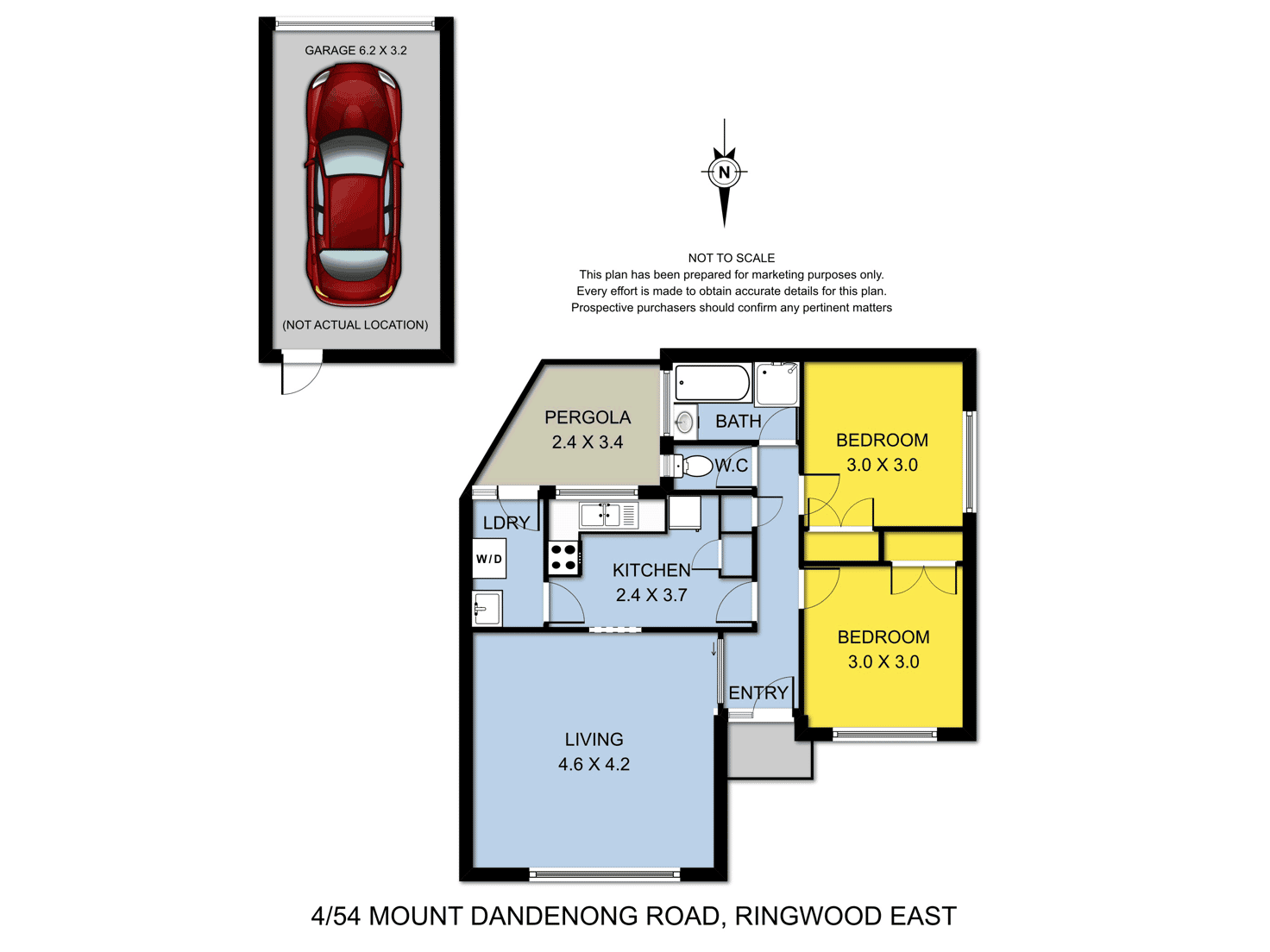 Floorplan of Homely unit listing, 4/54 Mt Dandenong Road, Ringwood East VIC 3135