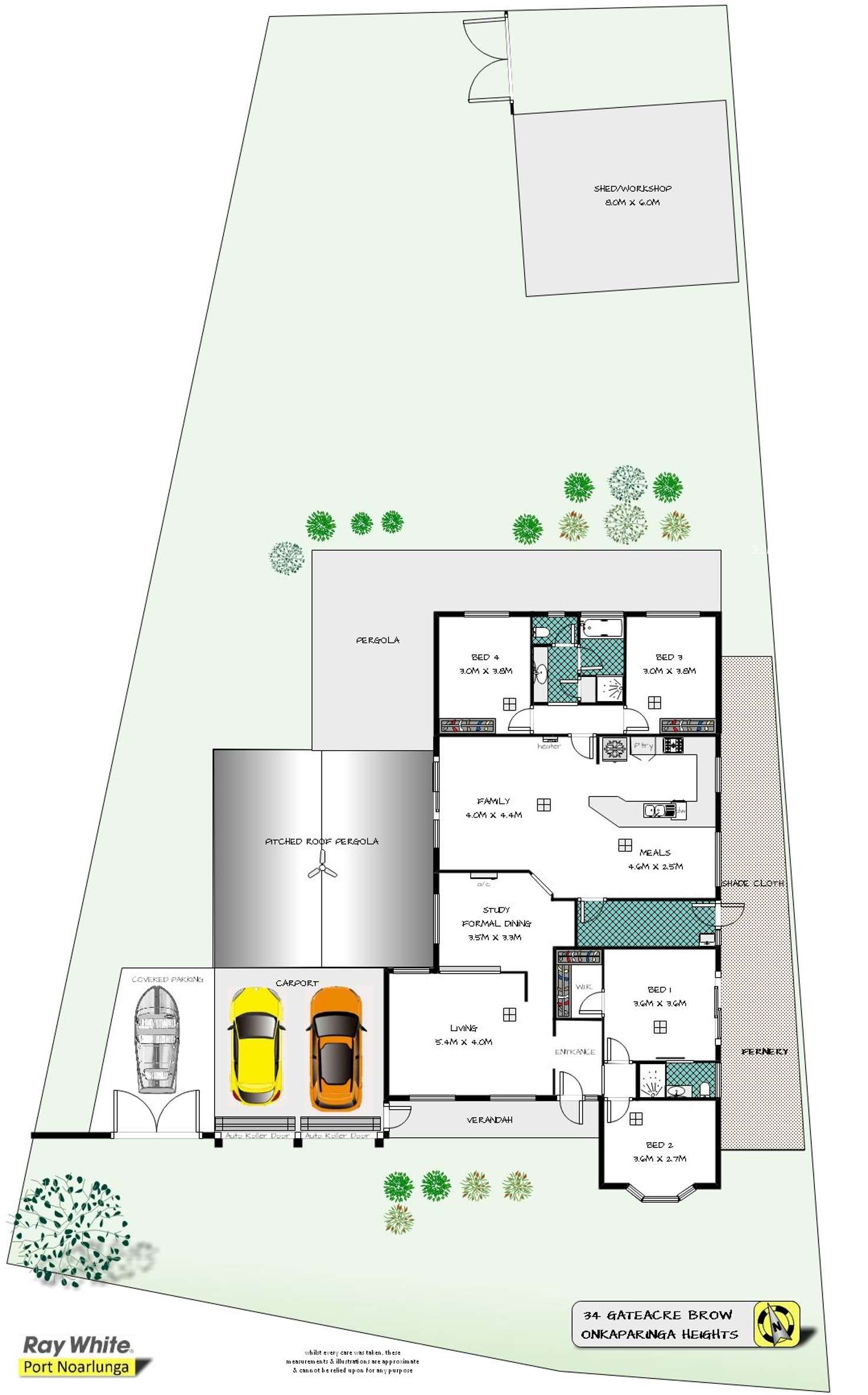 Floorplan of Homely house listing, 34 Gateacre Brow, Onkaparinga Hills SA 5163