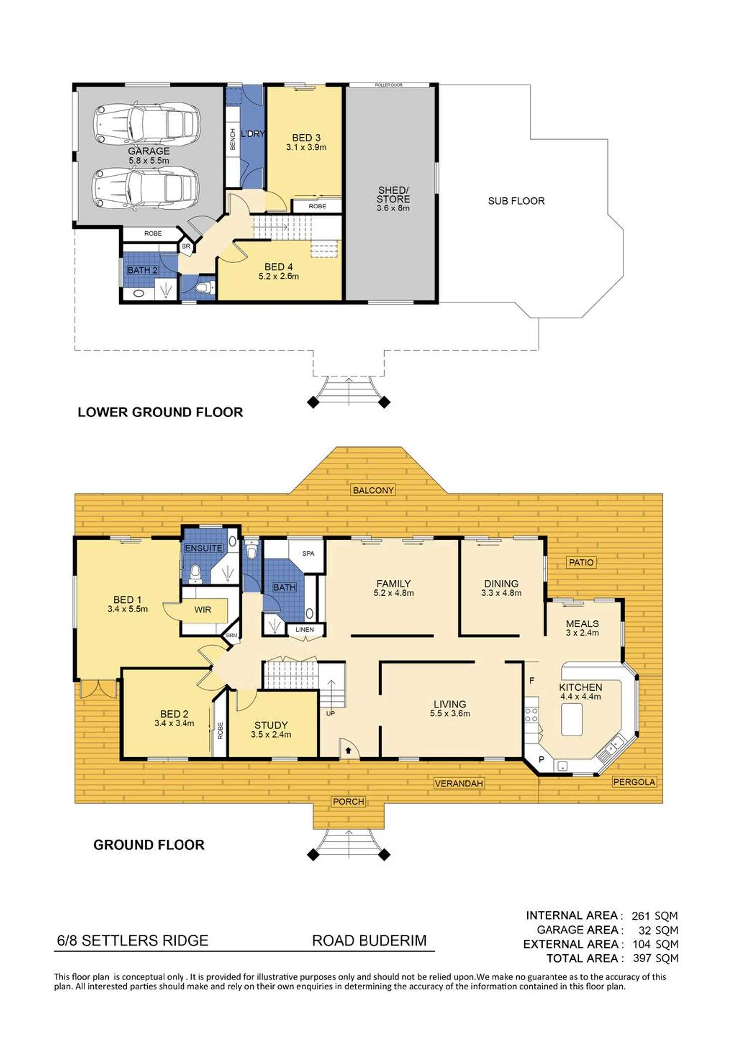 Floorplan of Homely house listing, 6-8 Settlers Ridge Road, Buderim QLD 4556