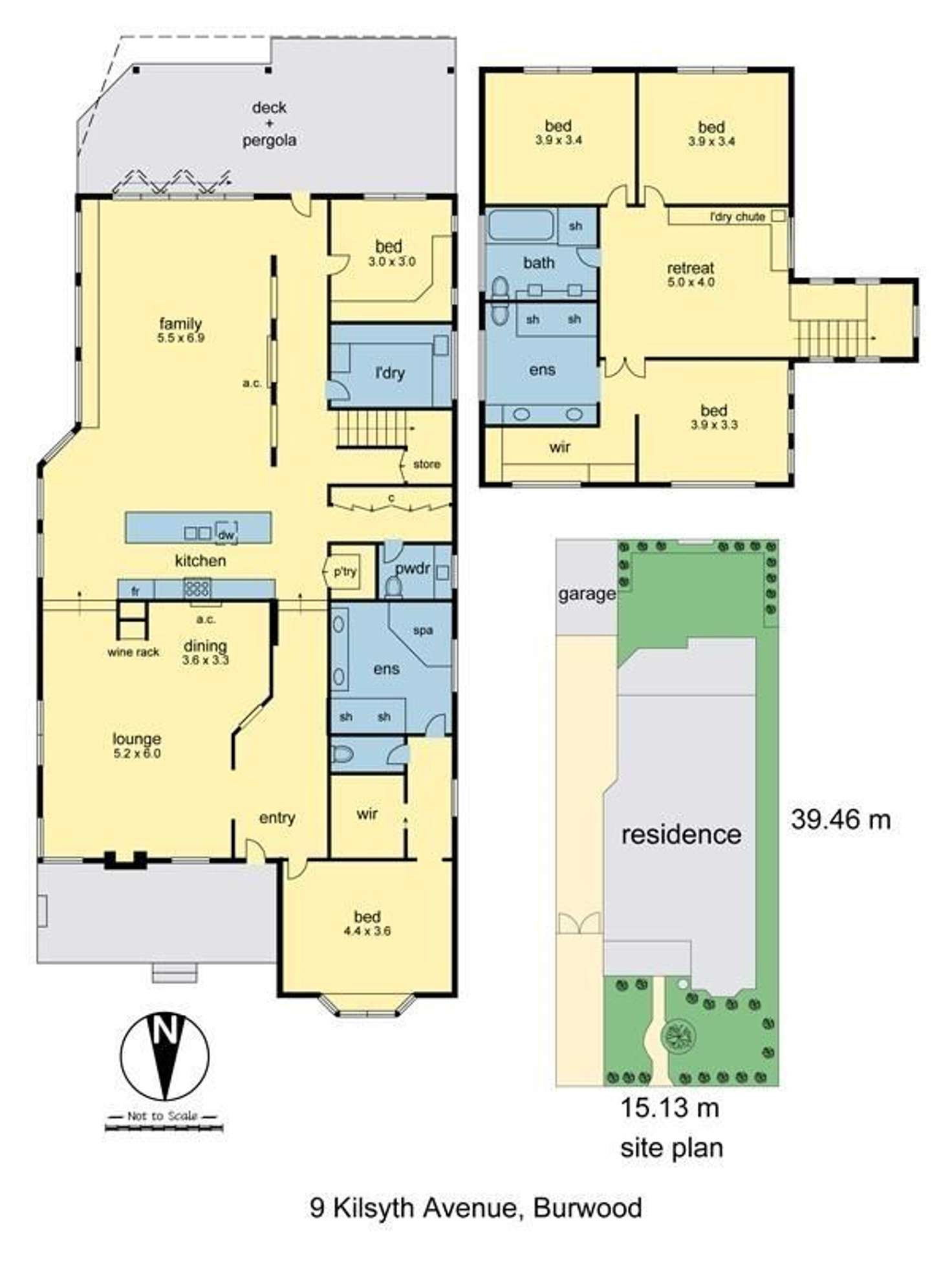 Floorplan of Homely house listing, 9 Kilsyth Avenue, Burwood VIC 3125