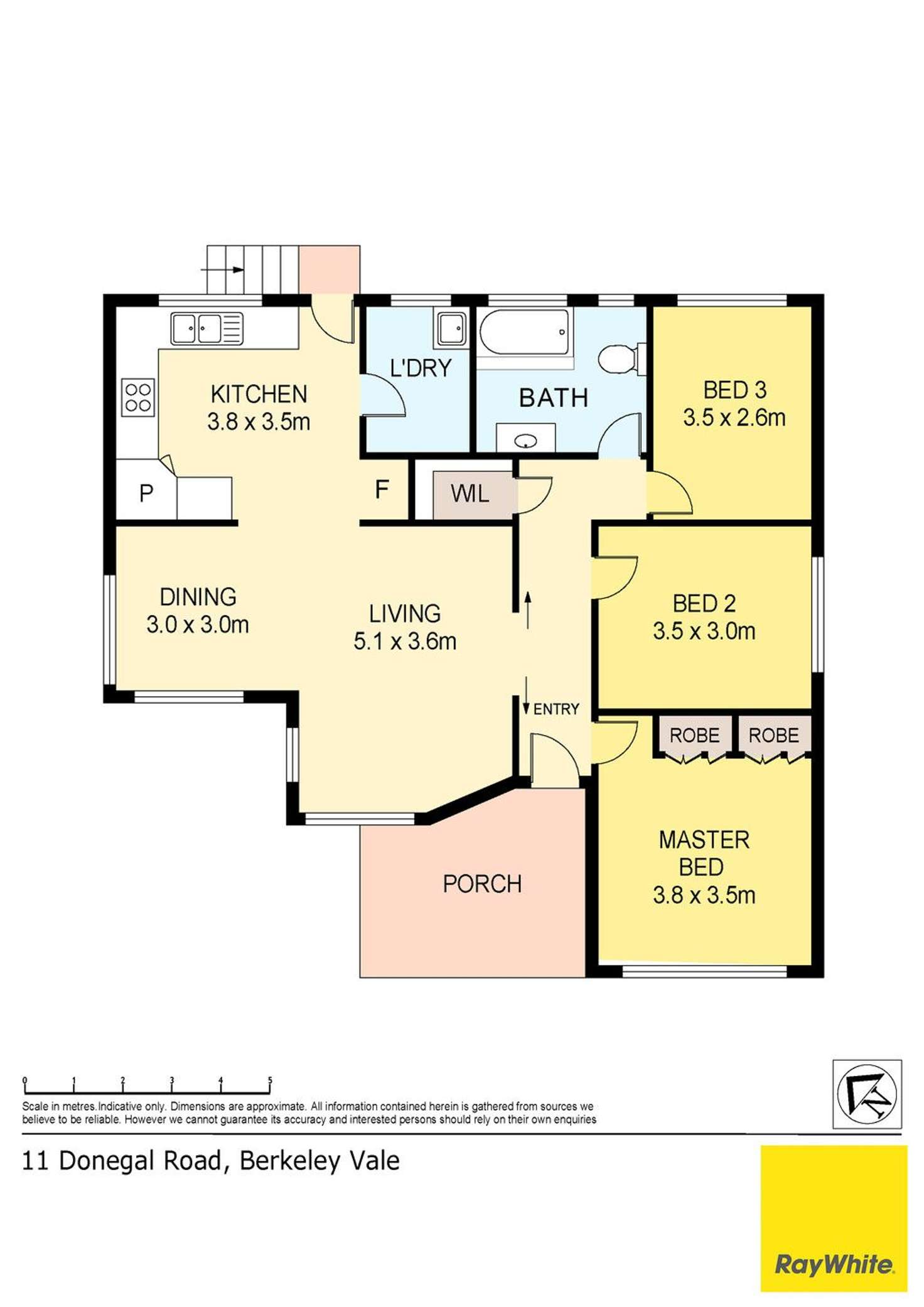 Floorplan of Homely house listing, 11 Donegal Road, Berkeley Vale NSW 2261