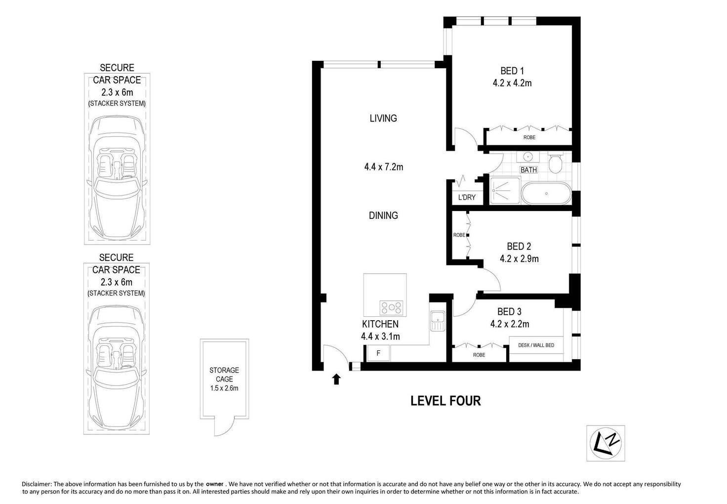 Floorplan of Homely apartment listing, 45/6 Wyargine Street, Mosman NSW 2088