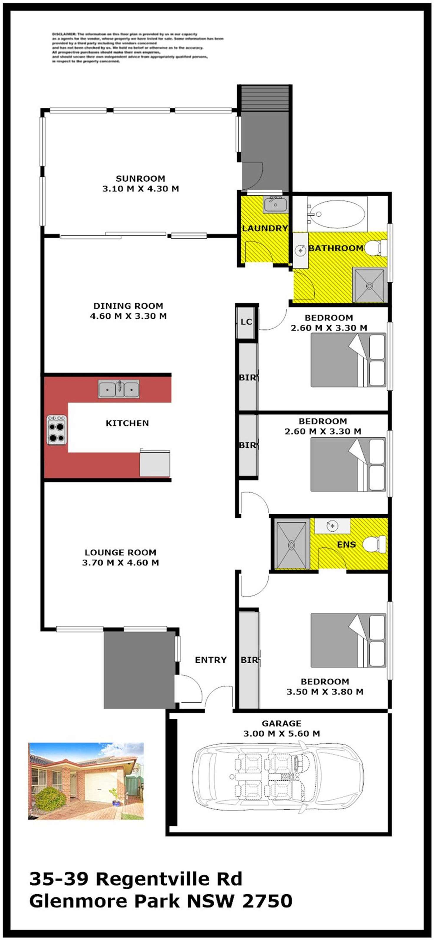 Floorplan of Homely villa listing, 35/39 Regentville Road, Glenmore Park NSW 2745