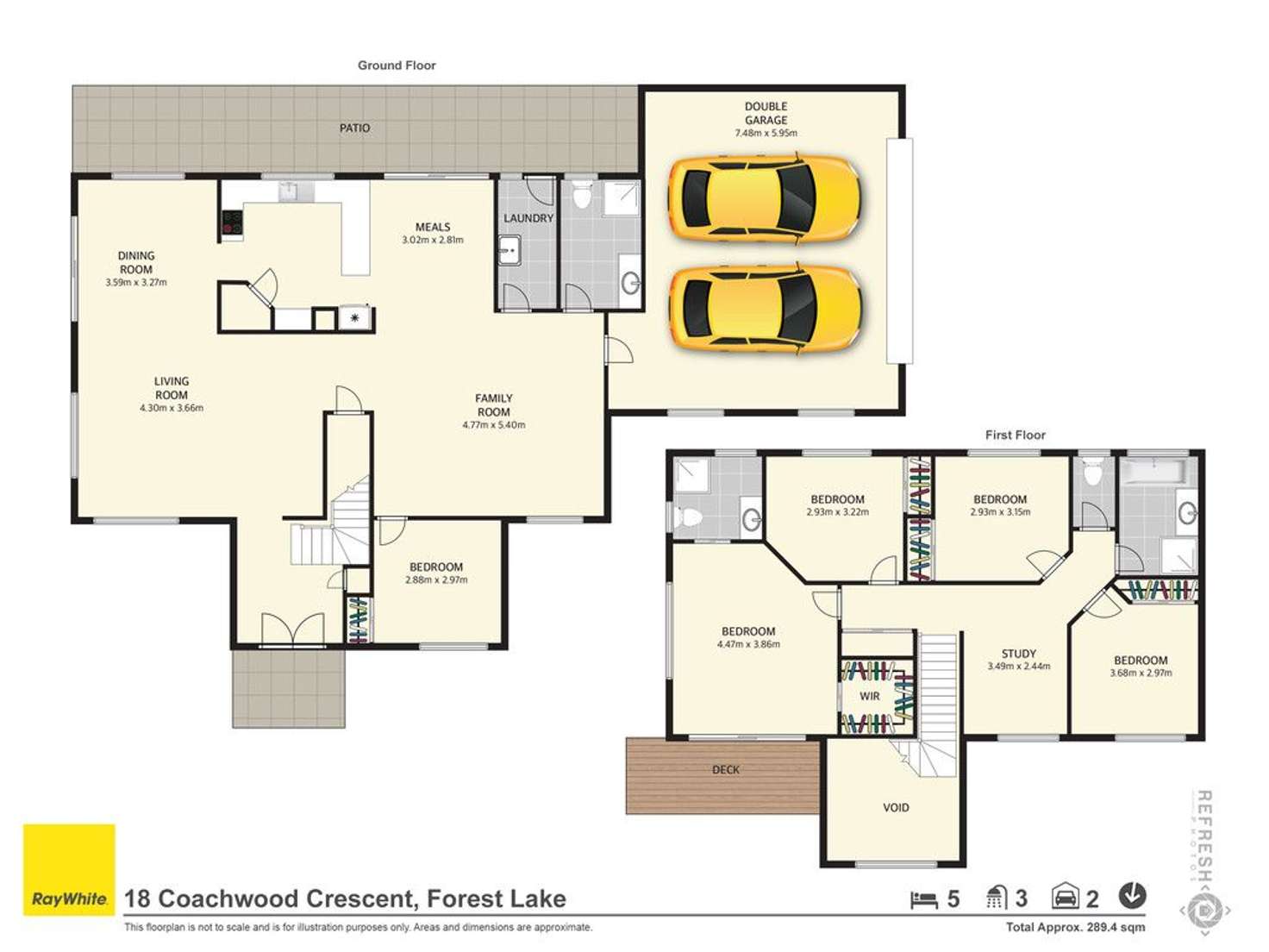 Floorplan of Homely house listing, 18 Coachwood Crescent, Forest Lake QLD 4078