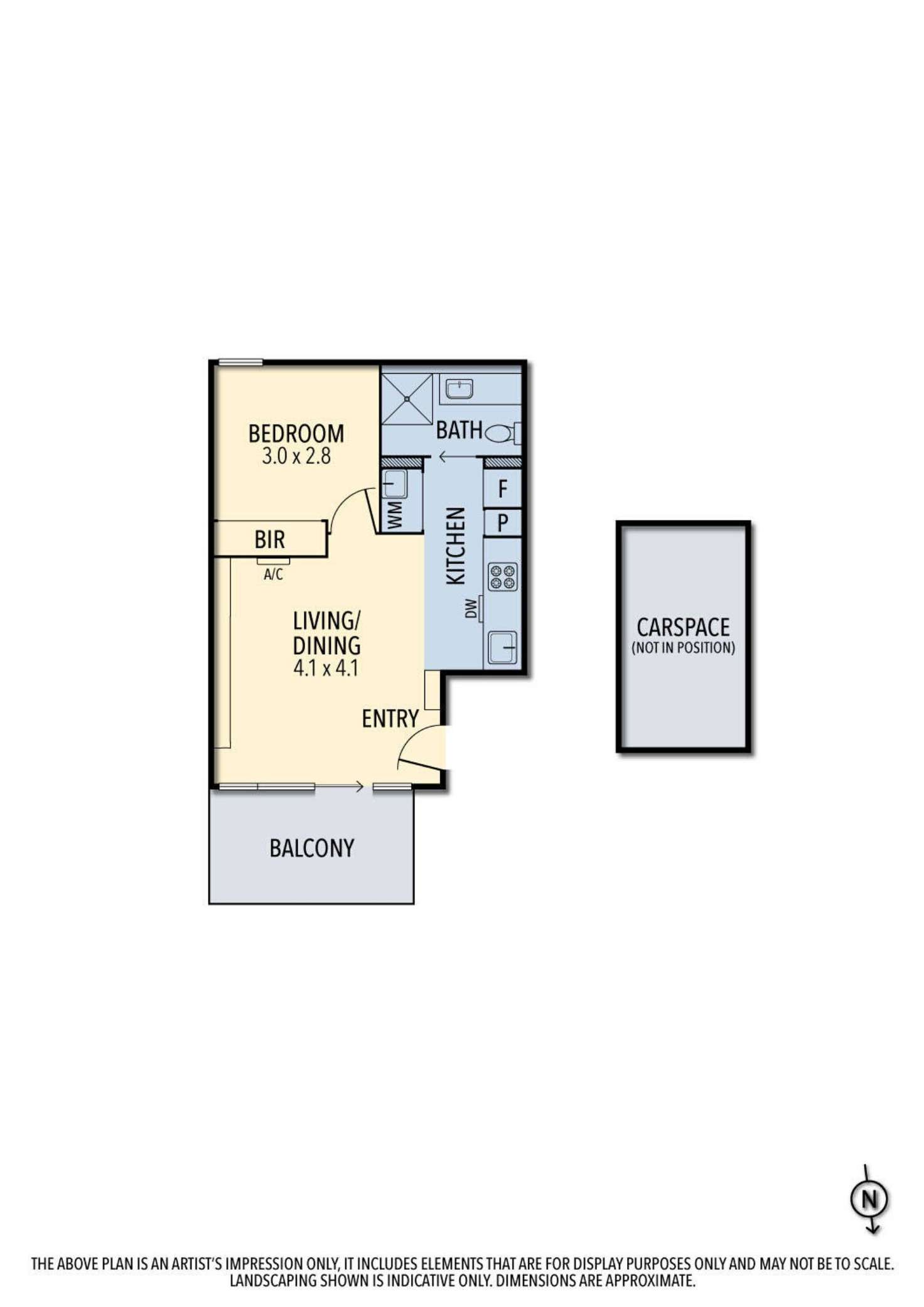 Floorplan of Homely apartment listing, 502/2 Morton Avenue, Carnegie VIC 3163