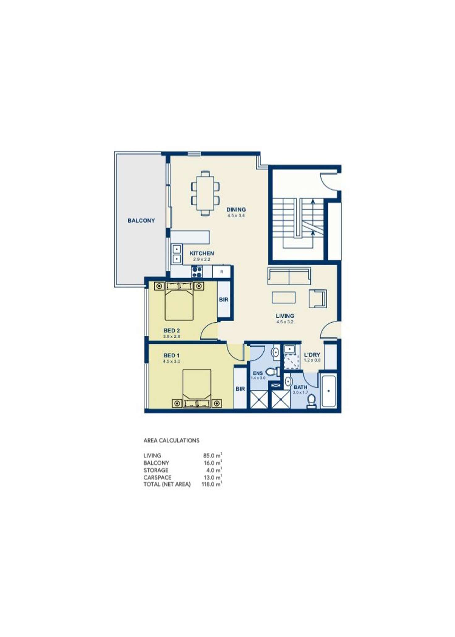 Floorplan of Homely apartment listing, 304/8B Myrtle Street, Prospect NSW 2148