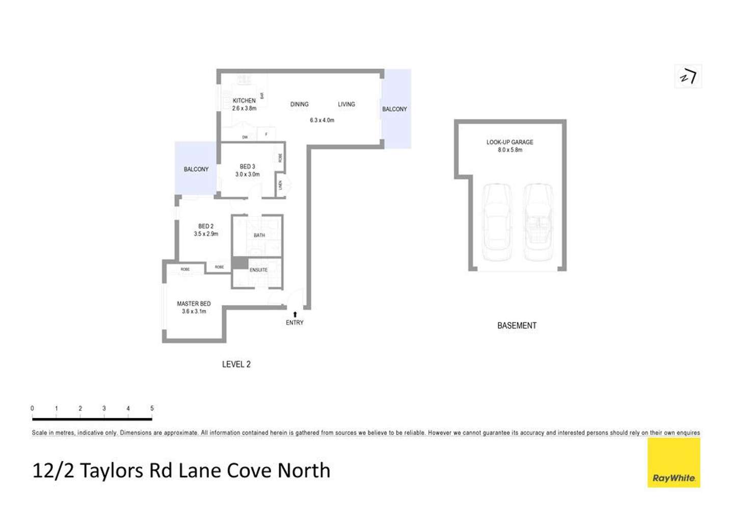 Floorplan of Homely apartment listing, 12/2 Taylors Drive, Lane Cove NSW 2066