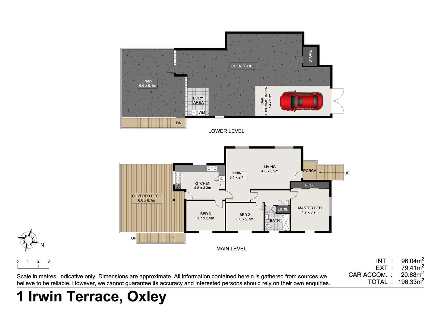 Floorplan of Homely house listing, 1 Irwin Terrace, Oxley QLD 4075