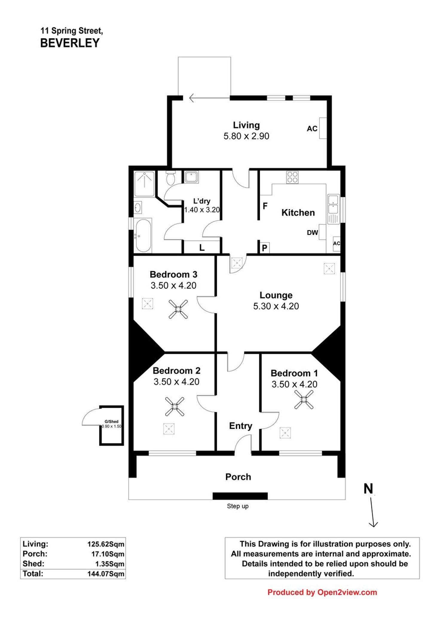 Floorplan of Homely house listing, 11 Spring Street, Beverley SA 5009