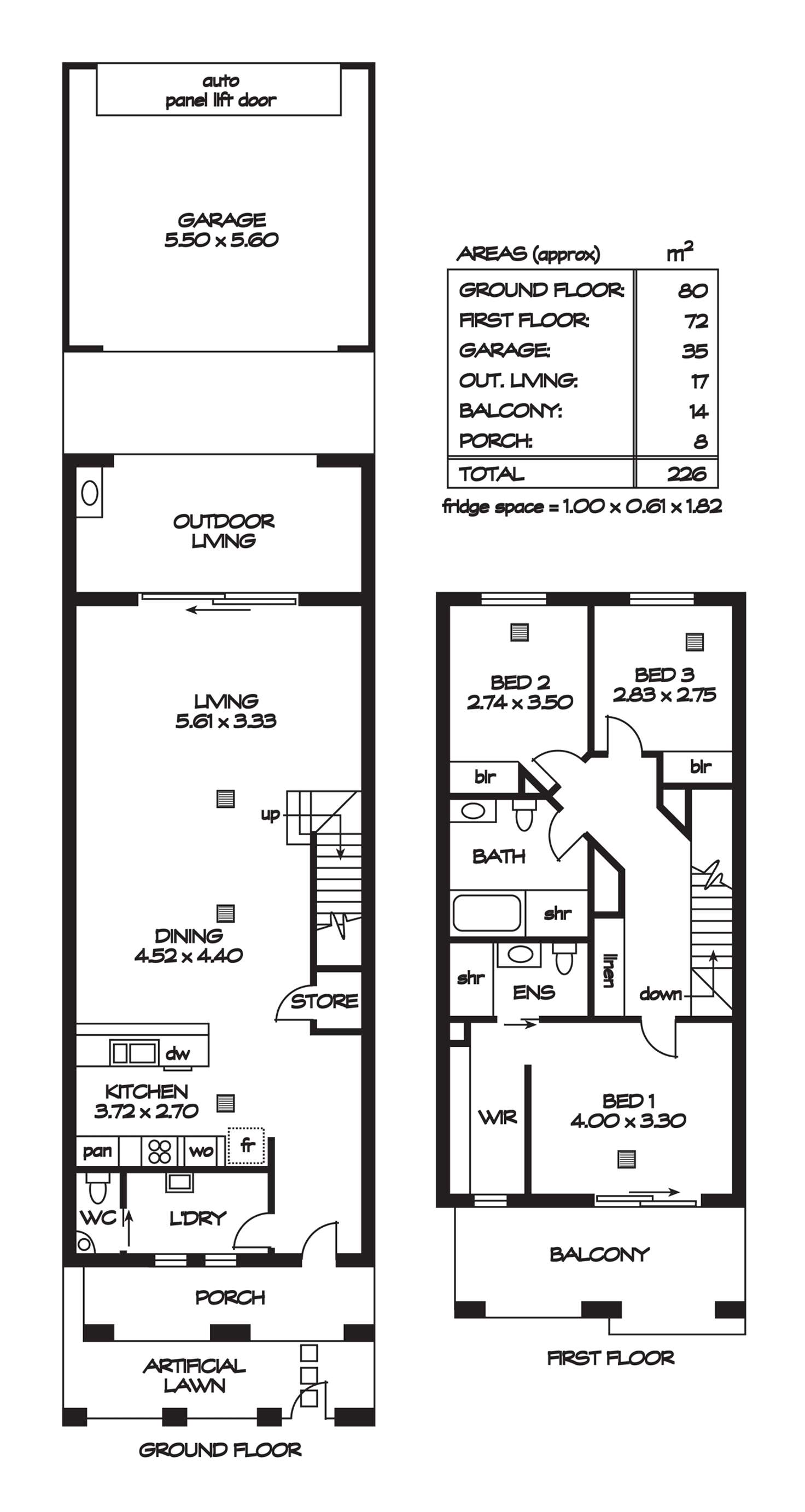 Floorplan of Homely townhouse listing, 7 North Parkway, Northgate SA 5085