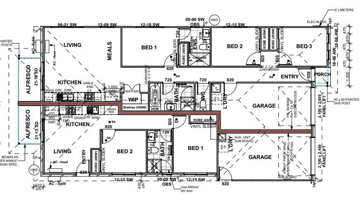 Floorplan of Homely semiDetached listing, 1/42 Cronin Street, Morayfield QLD 4506