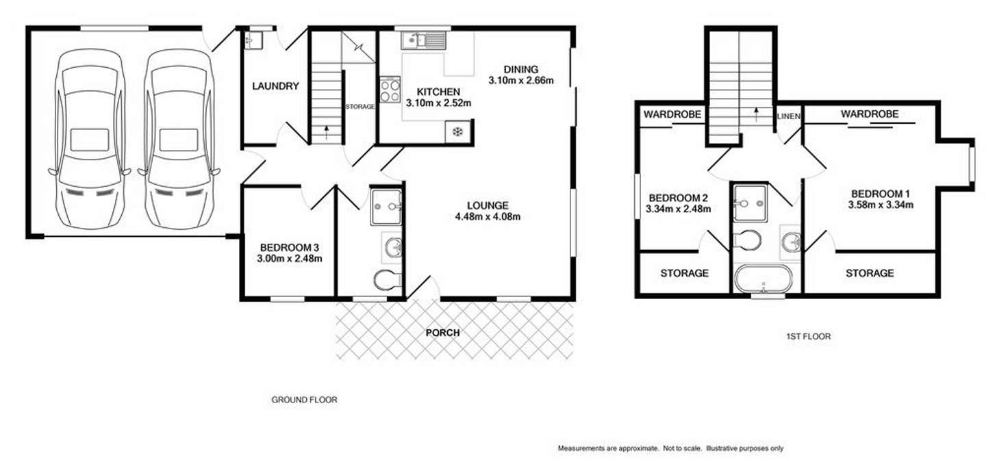 Floorplan of Homely townhouse listing, 3/144 Victoria Street, Werrington NSW 2747