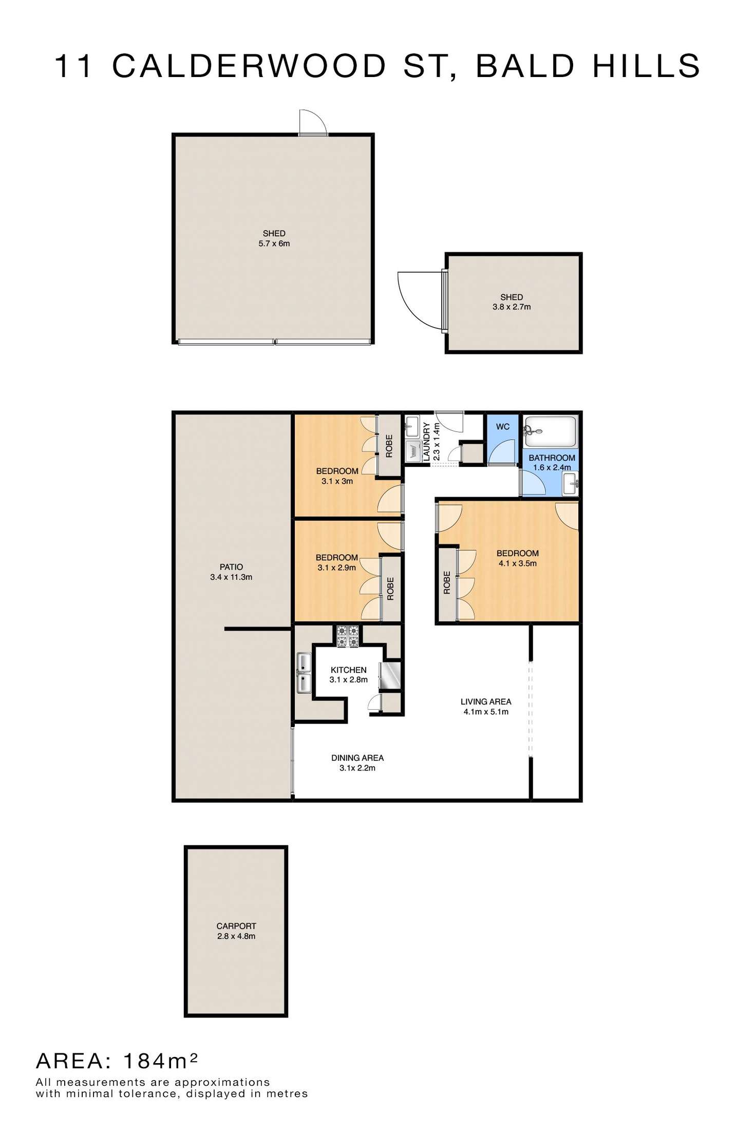 Floorplan of Homely house listing, 11 Calderwood Street, Bald Hills QLD 4036