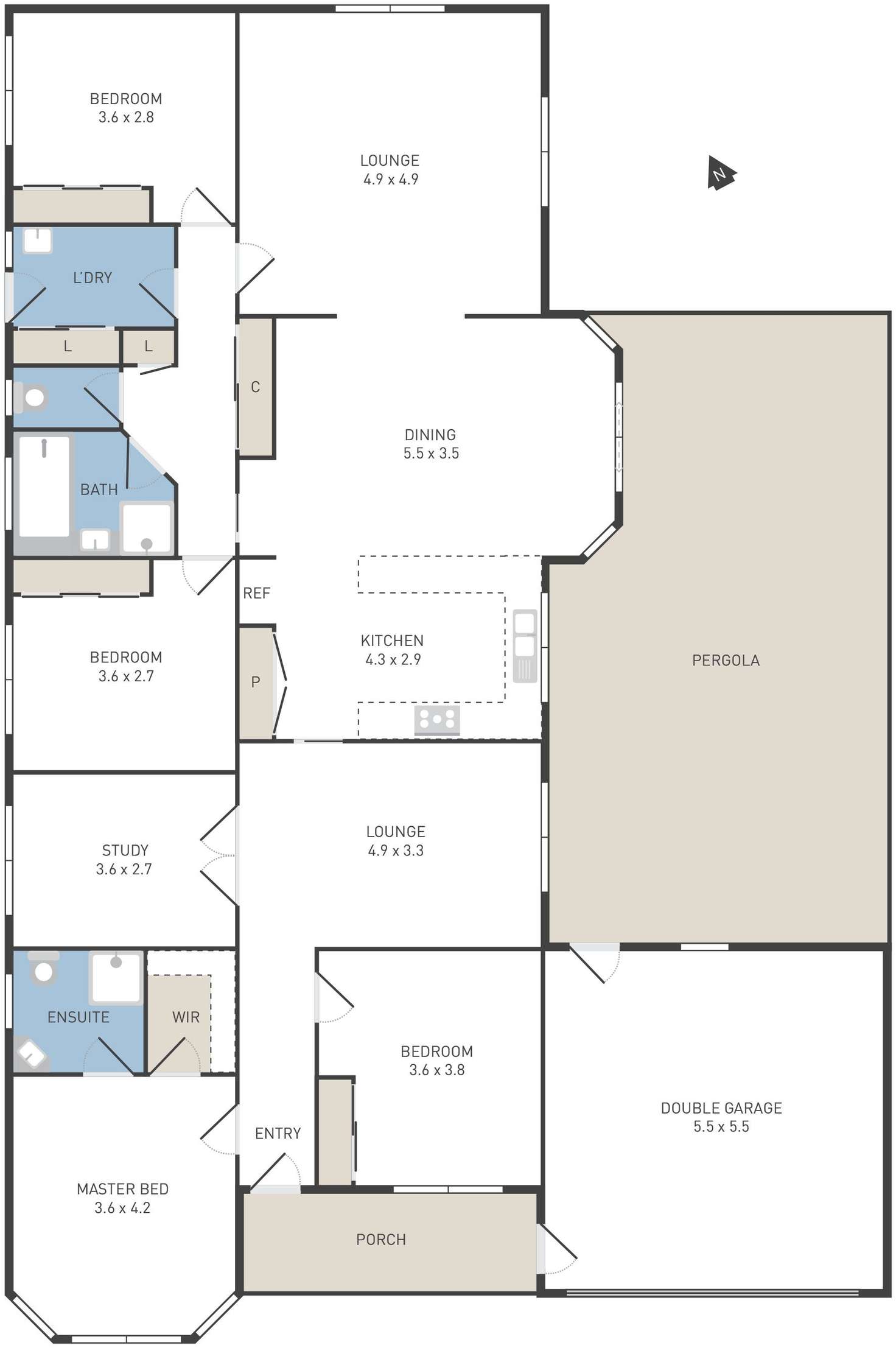 Floorplan of Homely house listing, 14 Stringybark Close, Manor Lakes VIC 3024