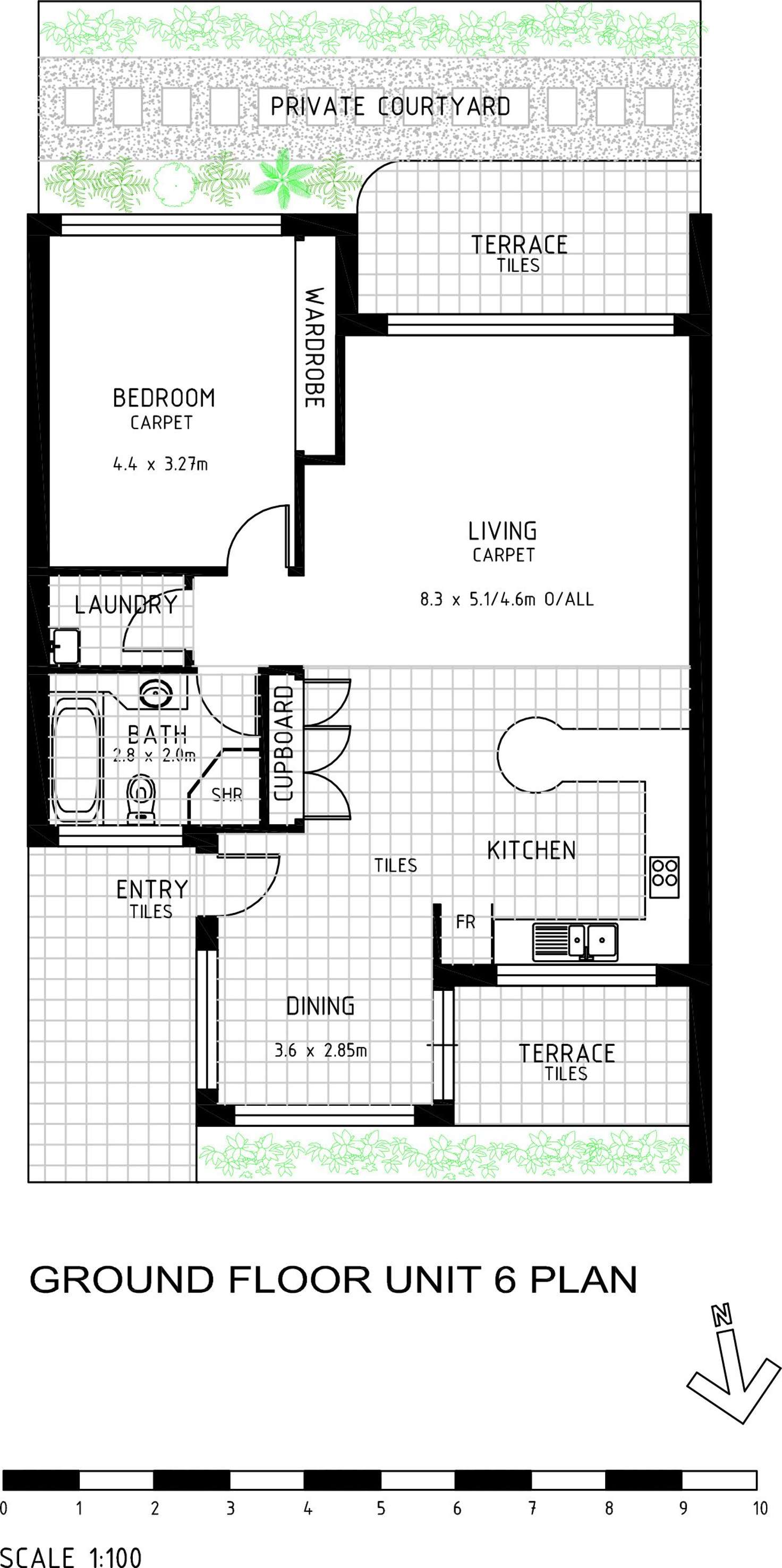 Floorplan of Homely unit listing, 6/600 Pittwater Road, North Manly NSW 2100
