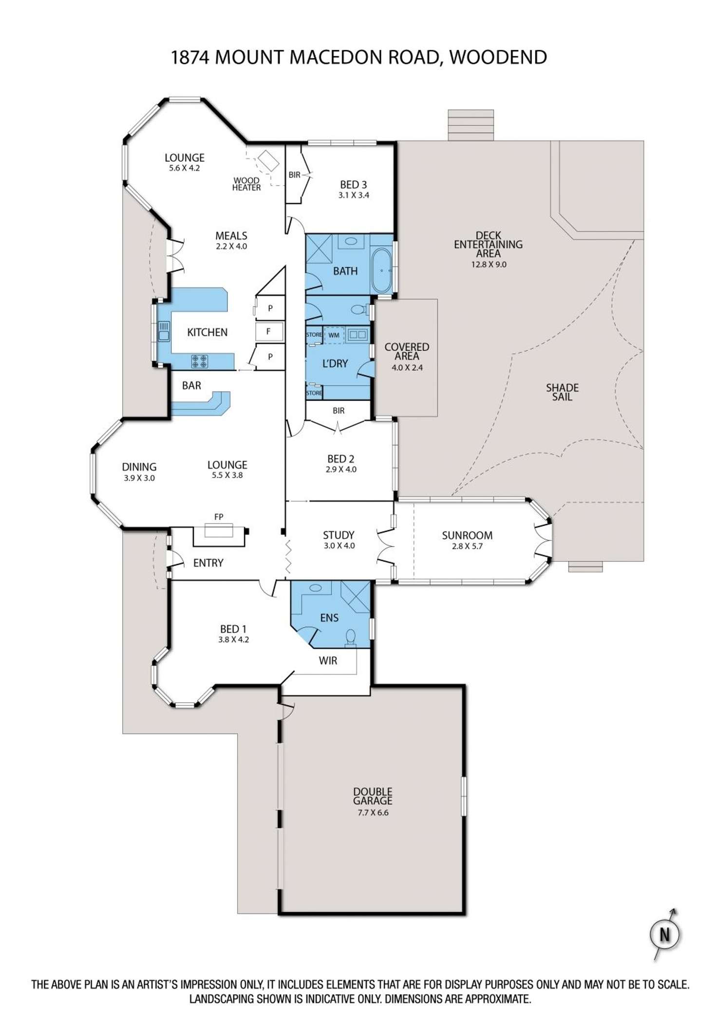 Floorplan of Homely house listing, 1874 Mount Macedon Road, Woodend VIC 3442