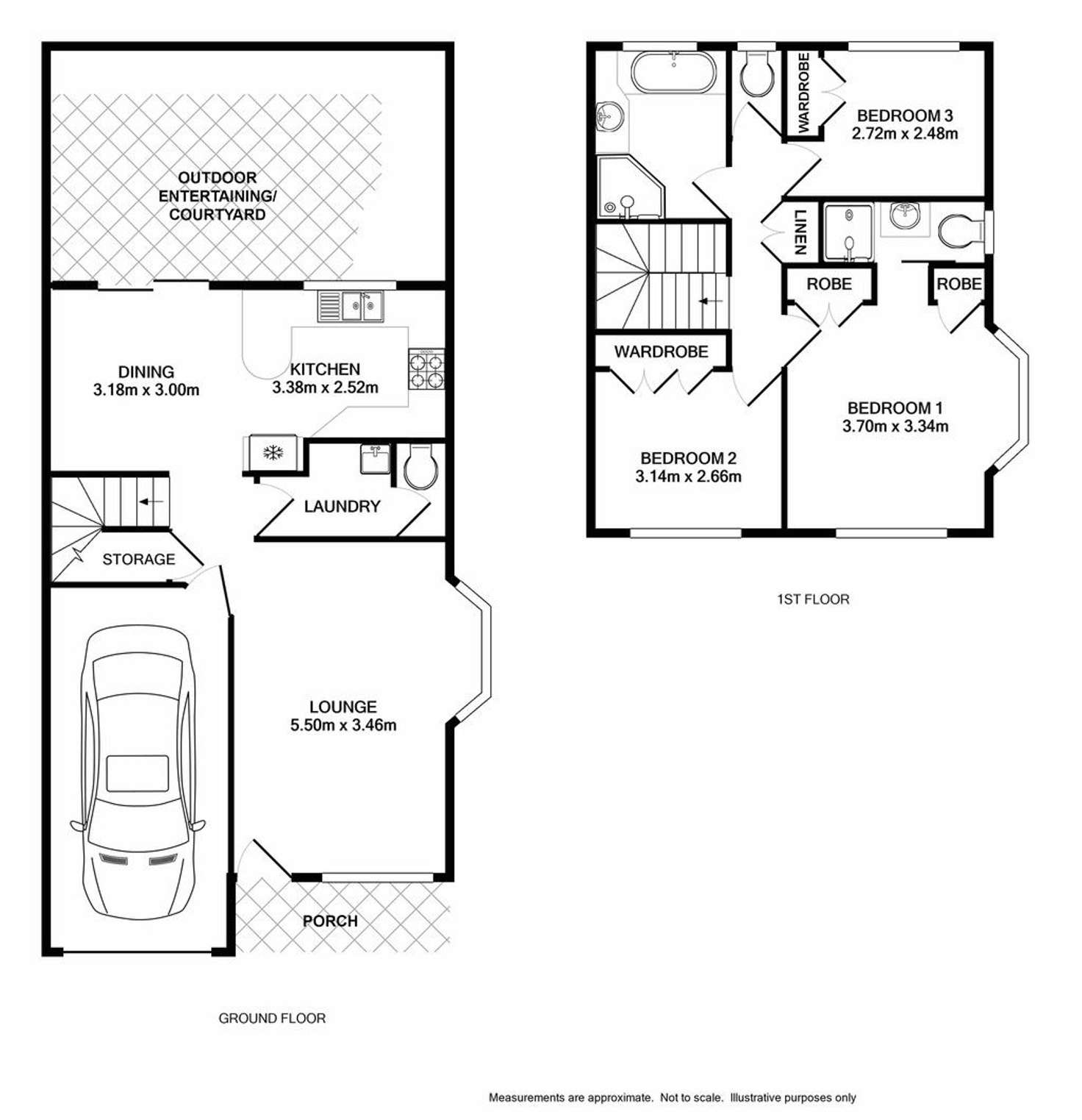 Floorplan of Homely townhouse listing, 15/2-6 Robert Street, Penrith NSW 2750