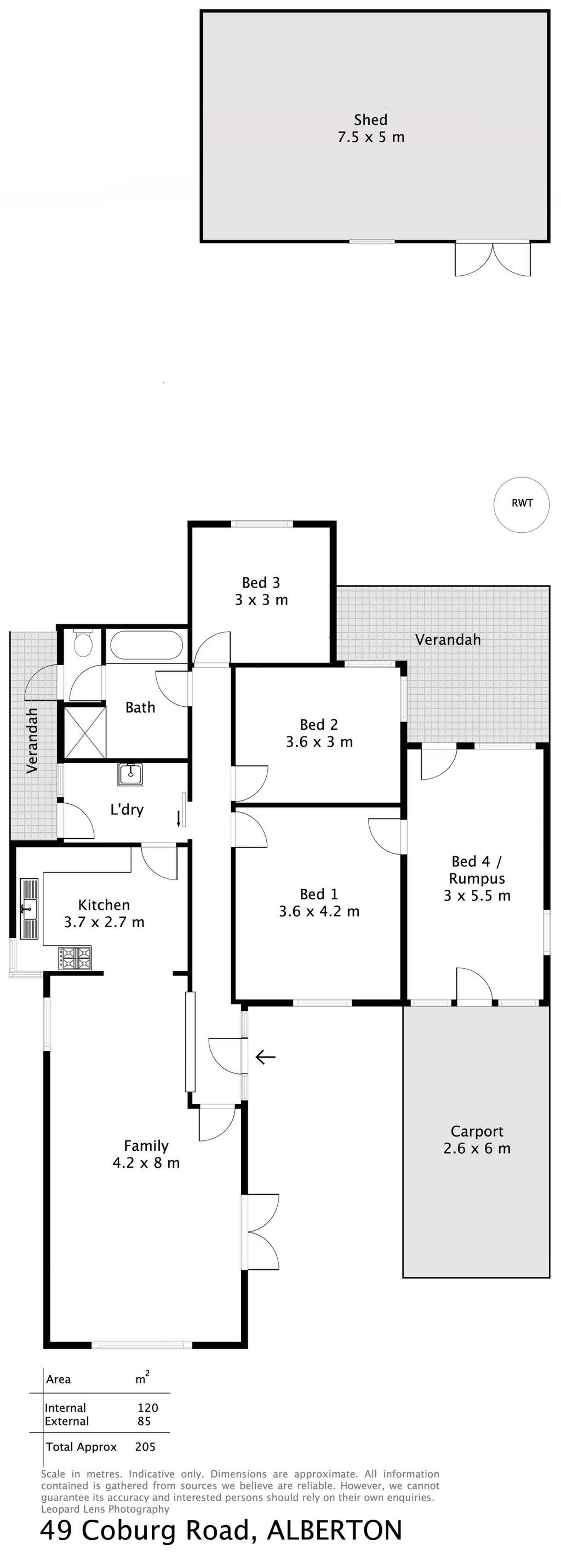 Floorplan of Homely house listing, 49 Coburg Road, Alberton SA 5014