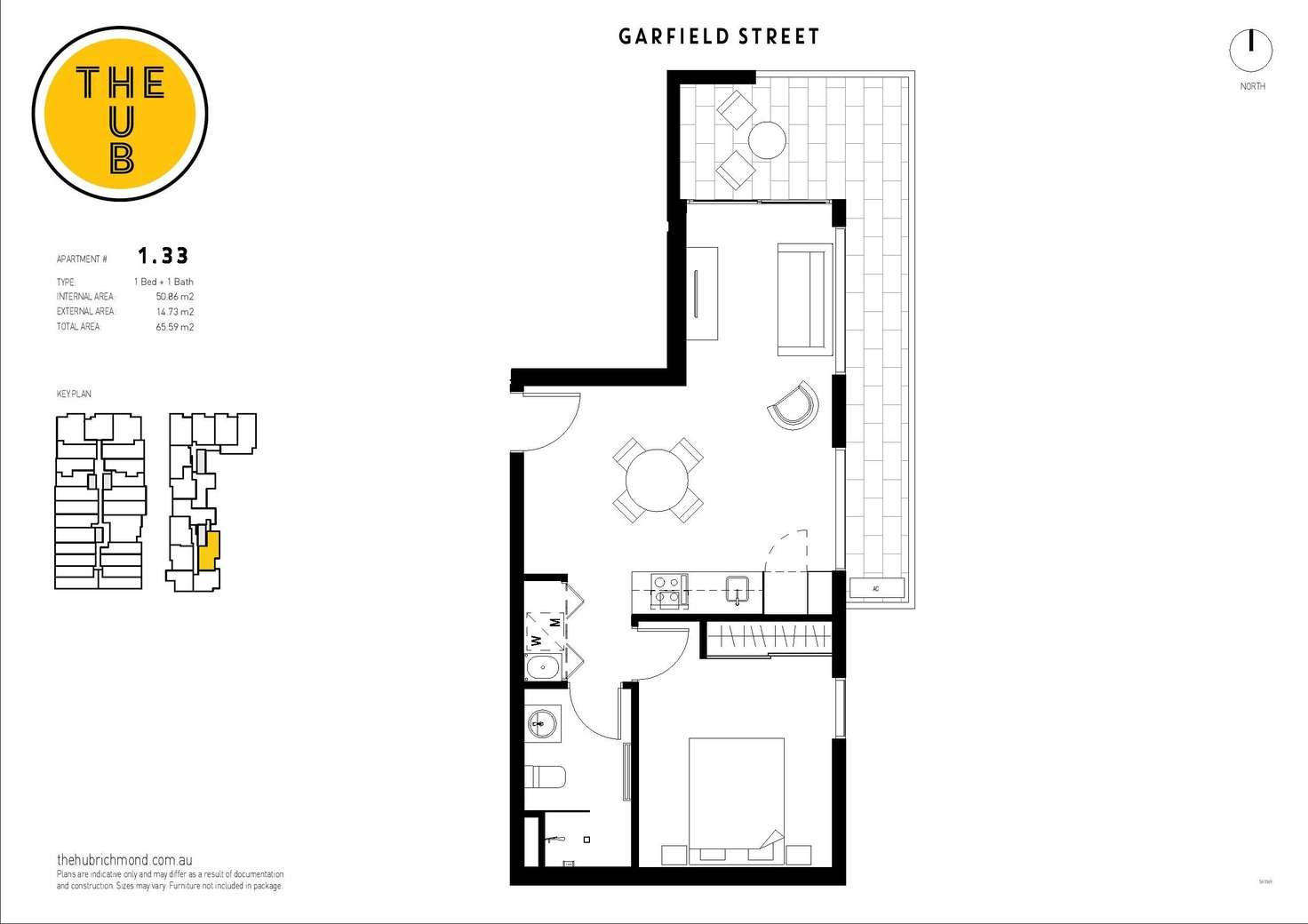 Floorplan of Homely apartment listing, 133/8 Garfield Street, Richmond VIC 3121