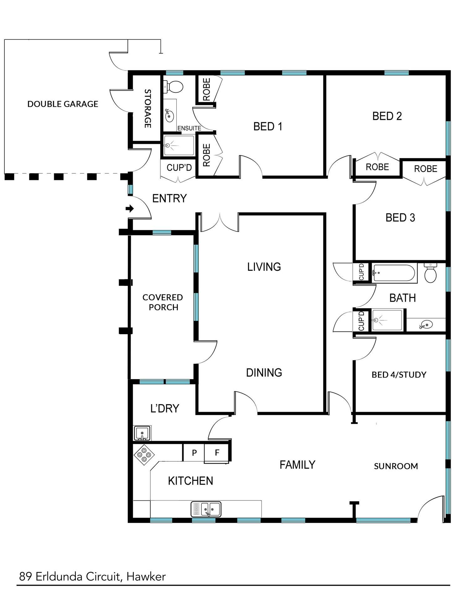 Floorplan of Homely house listing, 89 Erldunda Circuit, Hawker ACT 2614
