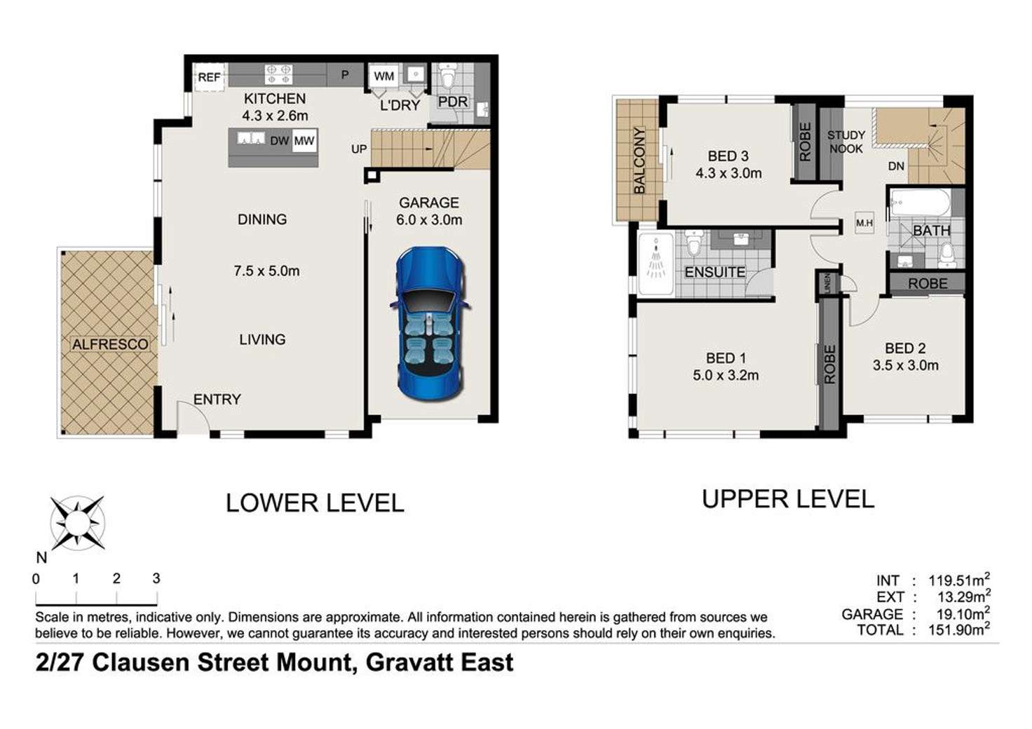 Floorplan of Homely townhouse listing, 27 Clausen Street, Mount Gravatt East QLD 4122