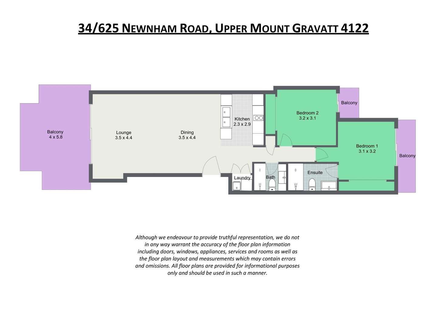 Floorplan of Homely apartment listing, 34/625 Newnham Road, Upper Mount Gravatt QLD 4122