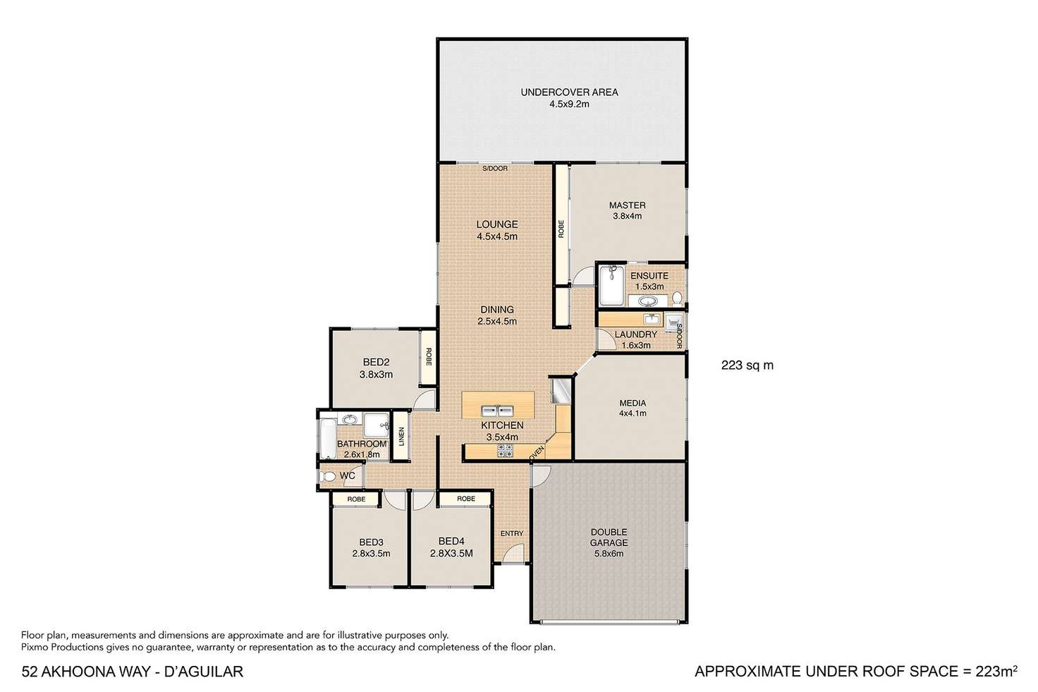 Floorplan of Homely house listing, 52 Akoonah Way, D'aguilar QLD 4514