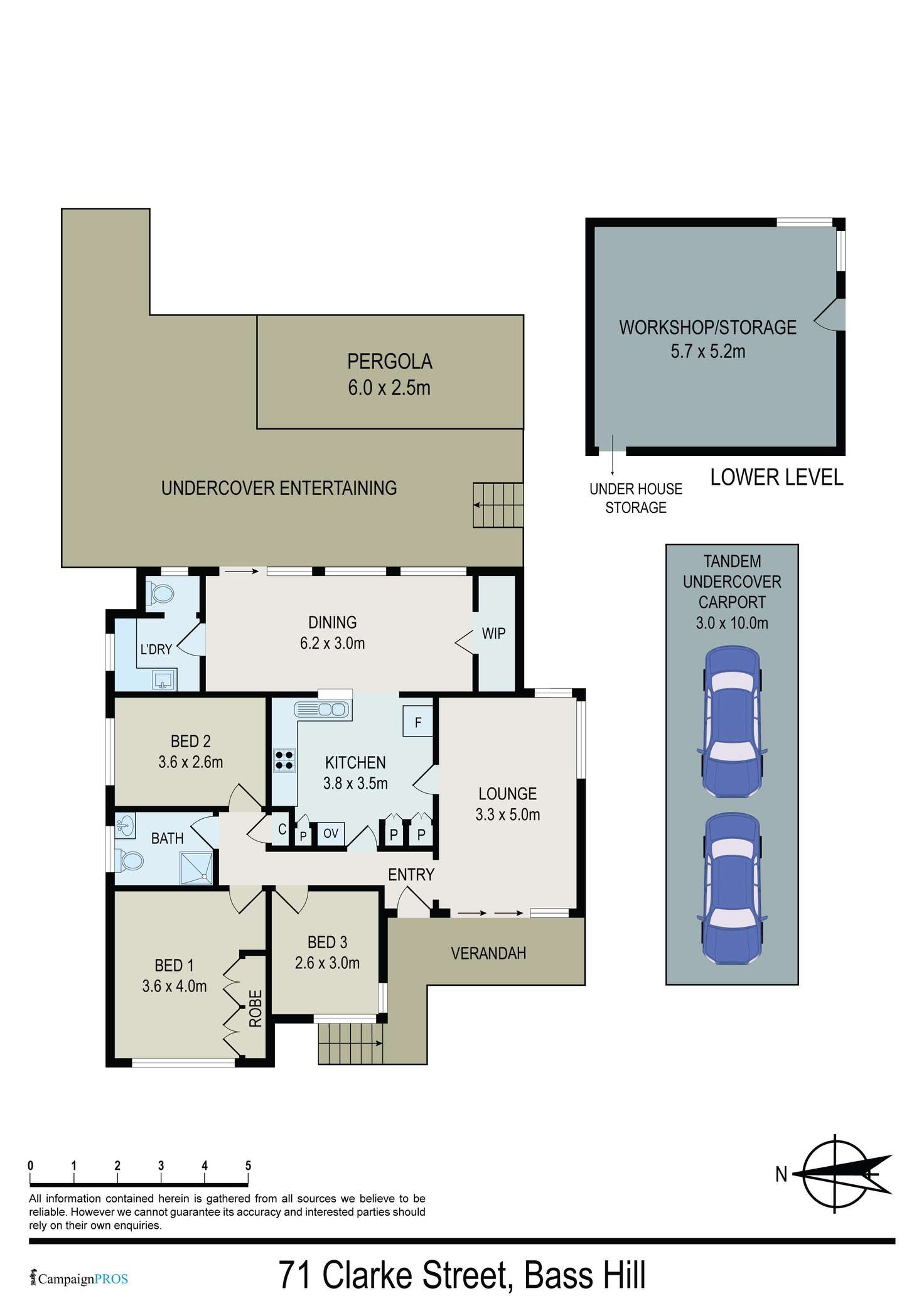 Floorplan of Homely house listing, 71 Clarke Street, Bass Hill NSW 2197