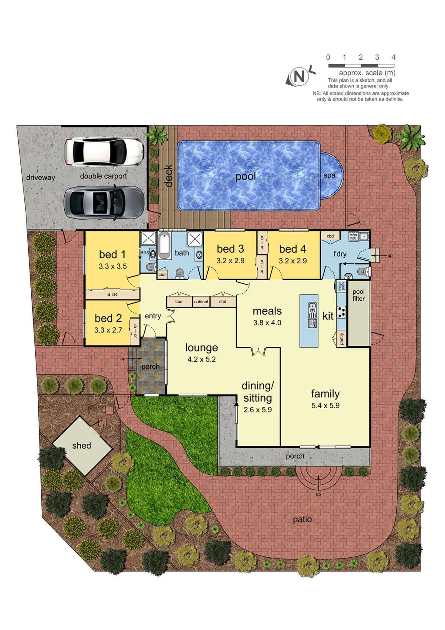 Floorplan of Homely house listing, 32 Huxley Avenue, Mulgrave VIC 3170