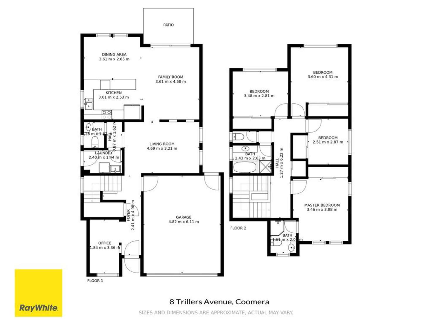 Floorplan of Homely house listing, 8 Trillers Avenue, Coomera QLD 4209