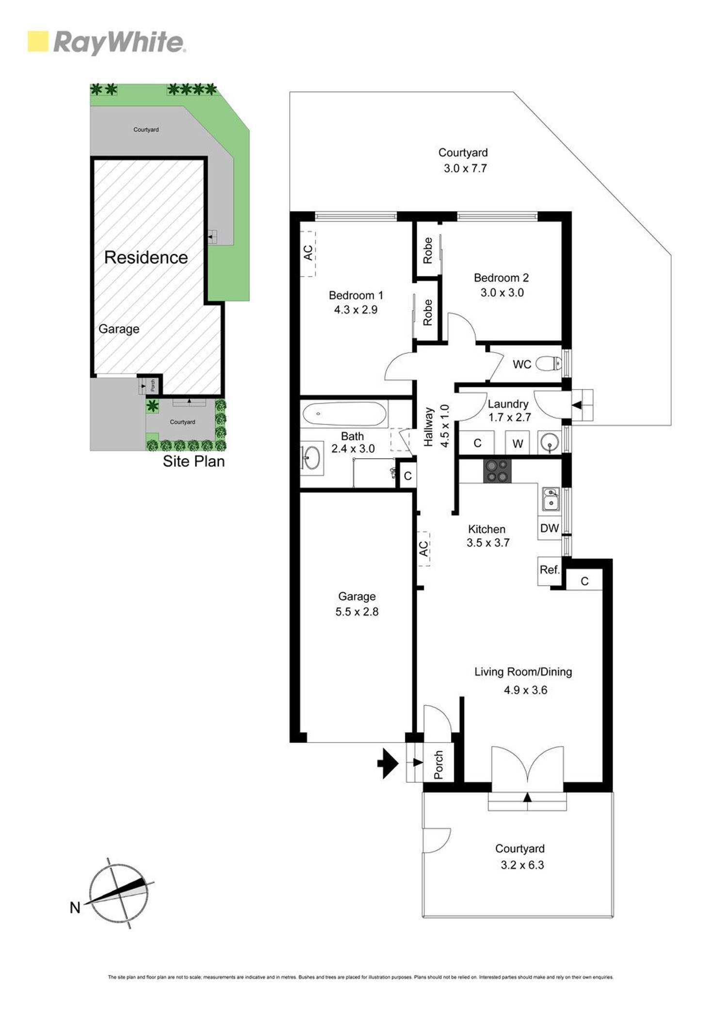 Floorplan of Homely unit listing, 3/1437 (Facing Kennaugh) North Road, Oakleigh East VIC 3166