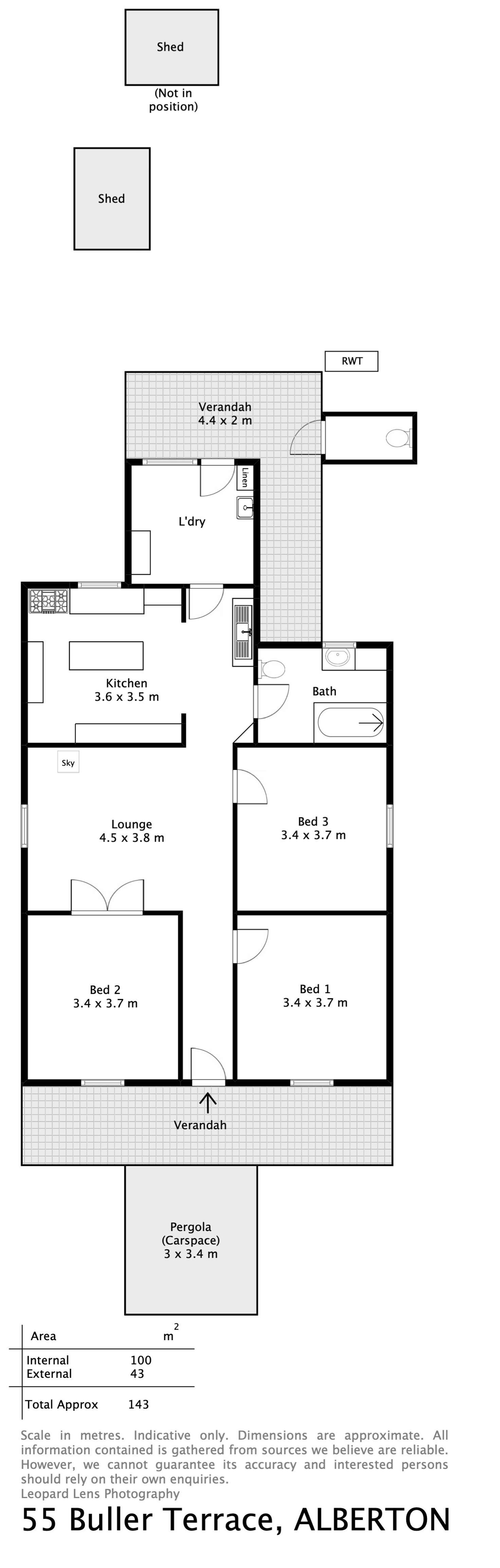Floorplan of Homely house listing, 55 Buller Terrace, Alberton SA 5014