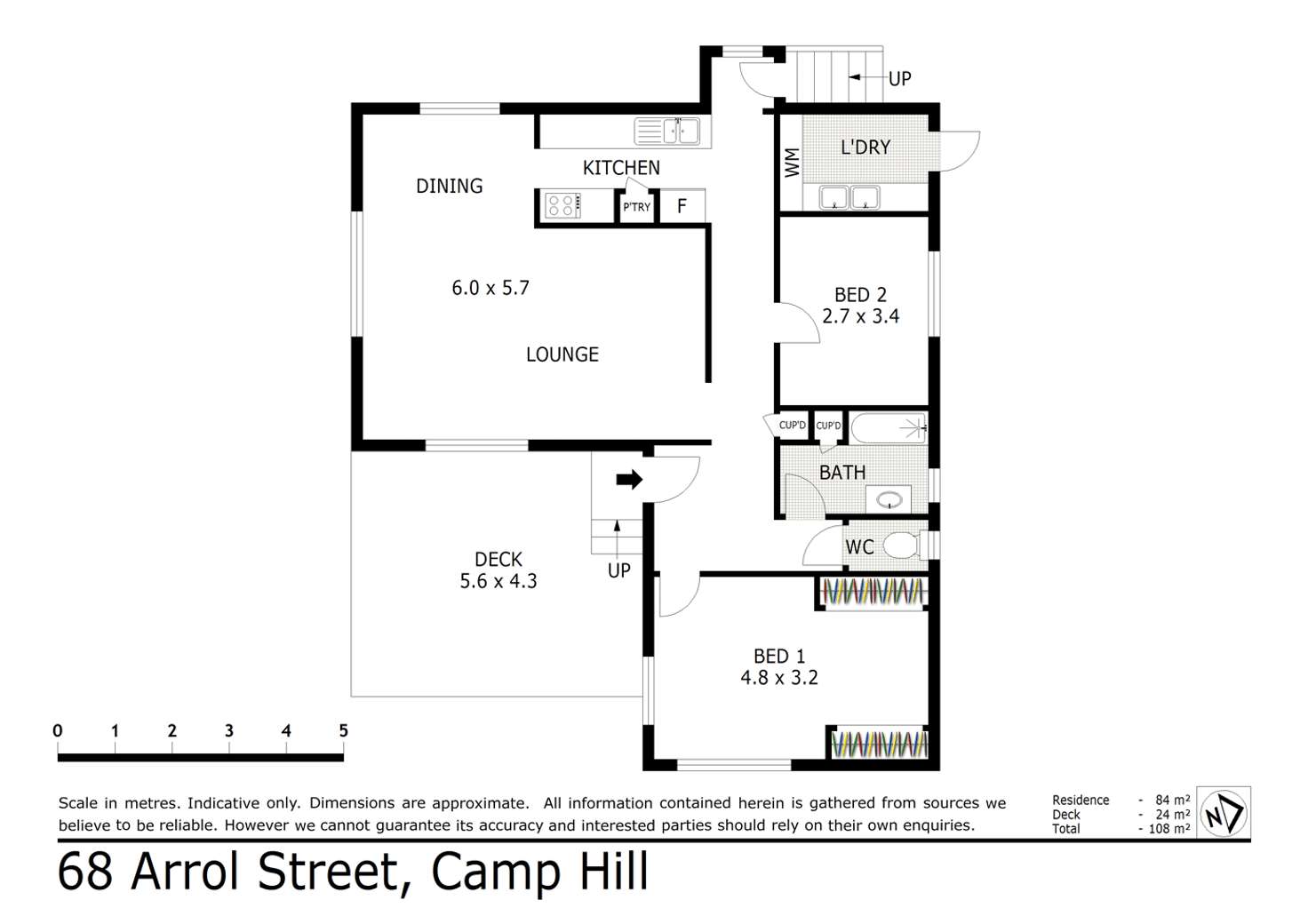 Floorplan of Homely house listing, 68 Arrol Street, Camp Hill QLD 4152