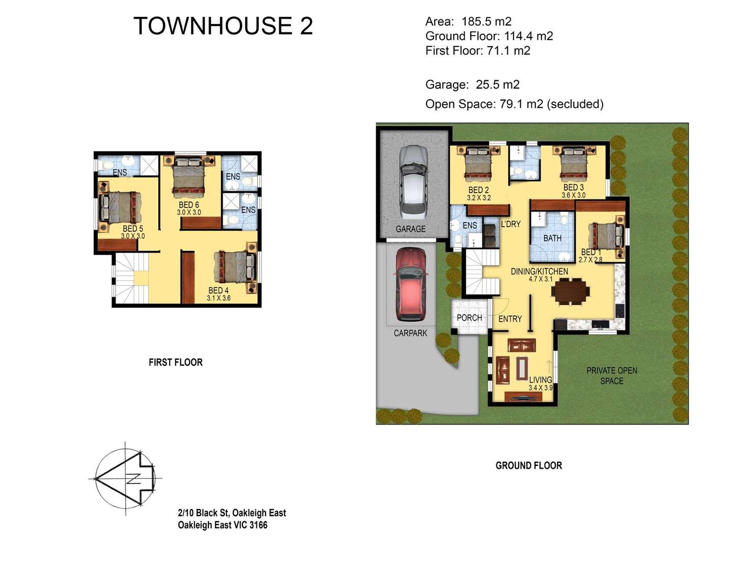 Floorplan of Homely house listing, 1/10 Black Street, Oakleigh East VIC 3166