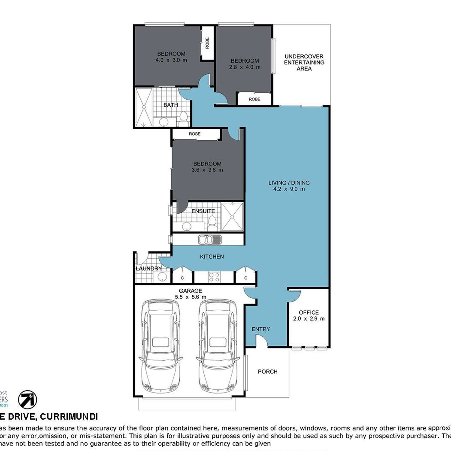 Floorplan of Homely unit listing, Unit 11/47 Sycamore Drive, Currimundi QLD 4551