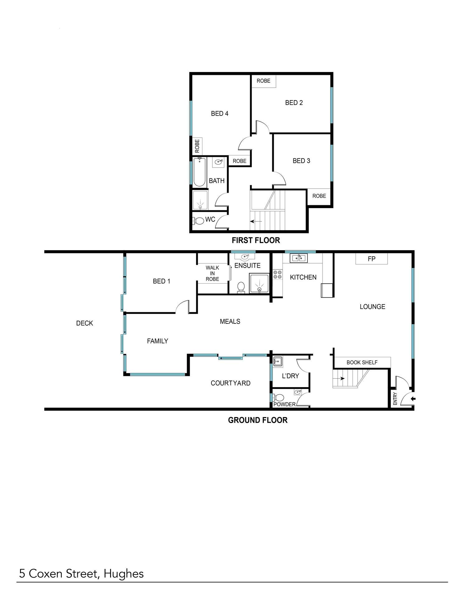 Floorplan of Homely house listing, 5 Coxen Street, Hughes ACT 2605